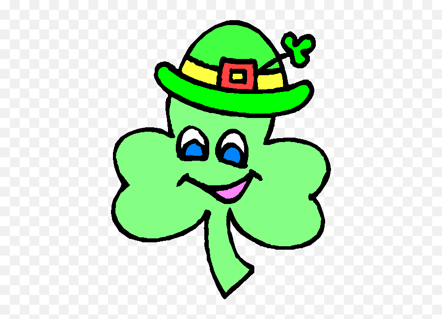 Cartoon Four Leaf Clover - Clipart Best Funny Pictures Of Shamrocks Emoji,4 Leaf Clover Clipart
