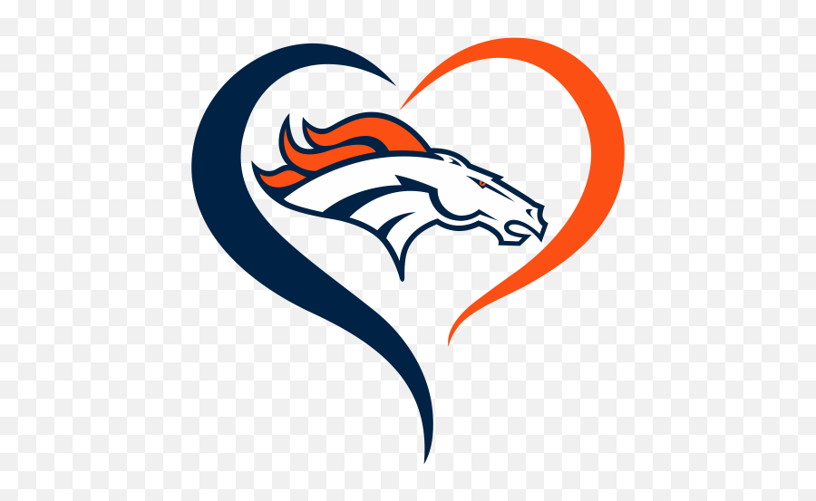 Denver Broncos Logo Svg Denver Broncos Heart Nfl Svg Cut Emoji,Superman Logo Svg