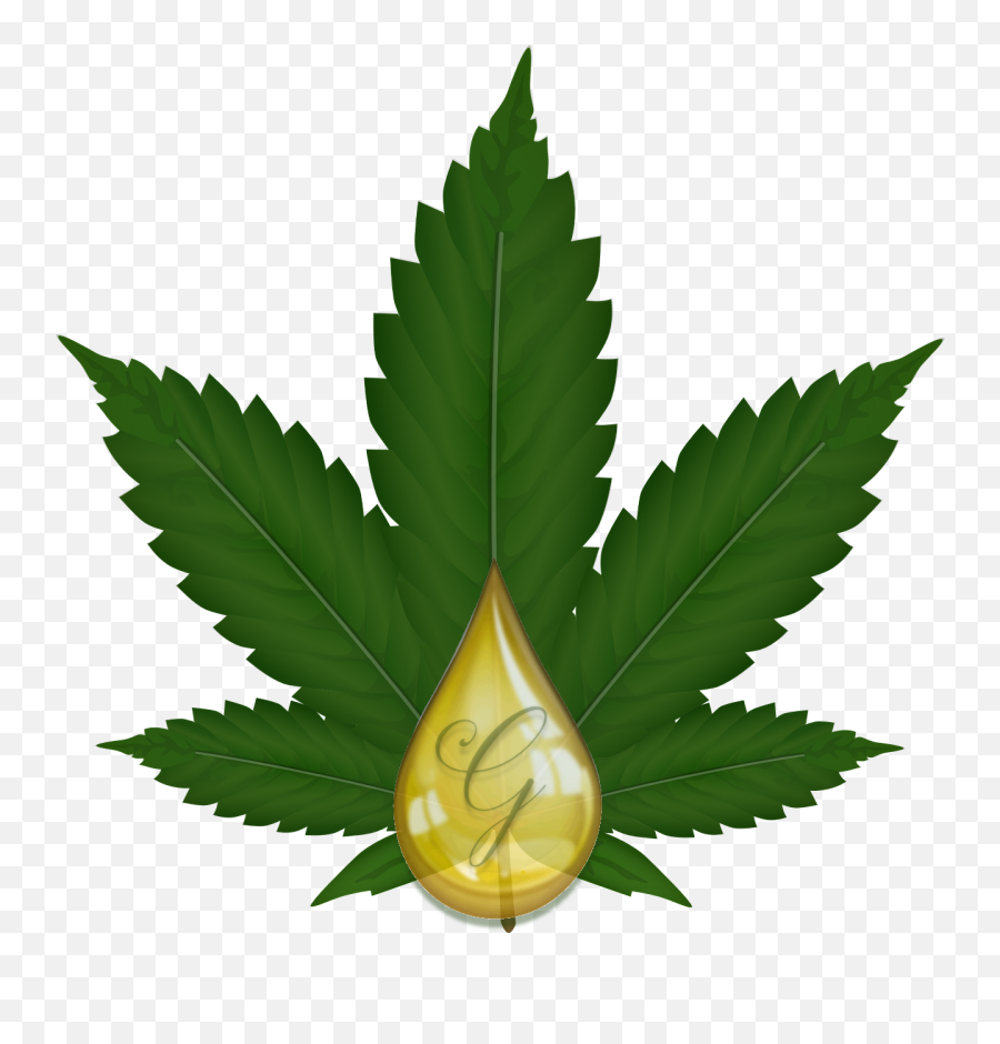 Cannabis Cbd Oil Drops Raw Ganjoil Emoji,Oil Drop Logo