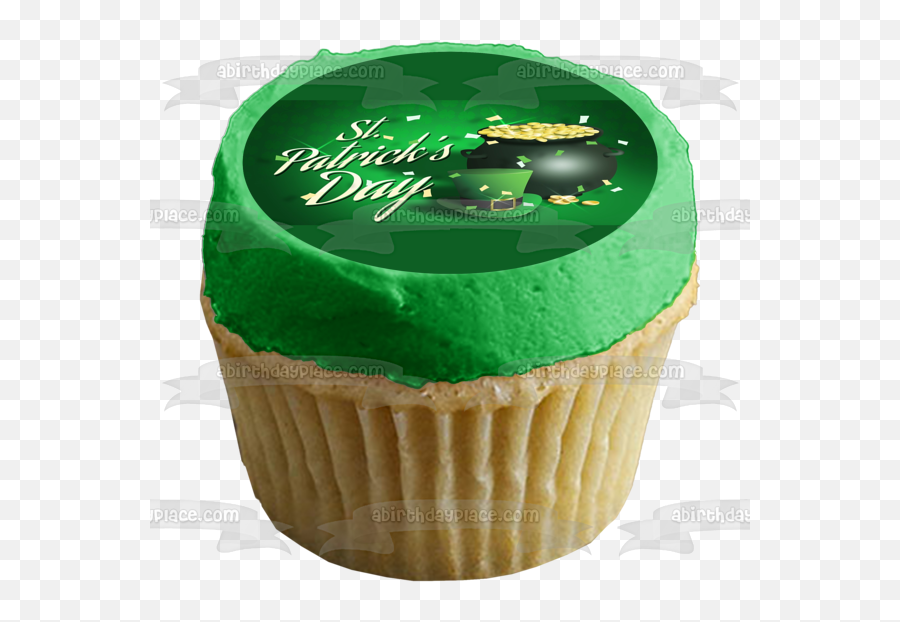 Happy St Patricku0027s Day Leprechaun Hat Pot Of Gold Edible Cake Topper Image Abpid53721 Emoji,Leprechaun Hat Png