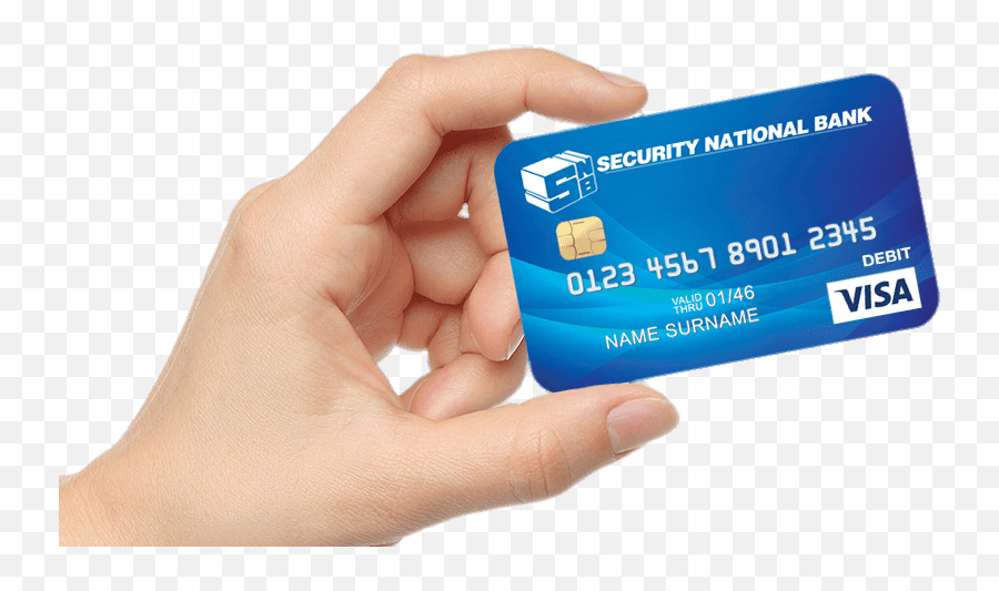 Bank Card In Hand Transparent Png - Stickpng Emoji,Visa Png