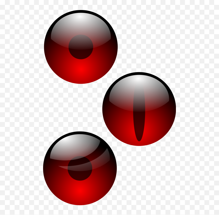 Three Watching Eyes Clipart - 7f00ff Emoji,Eyes Clipart
