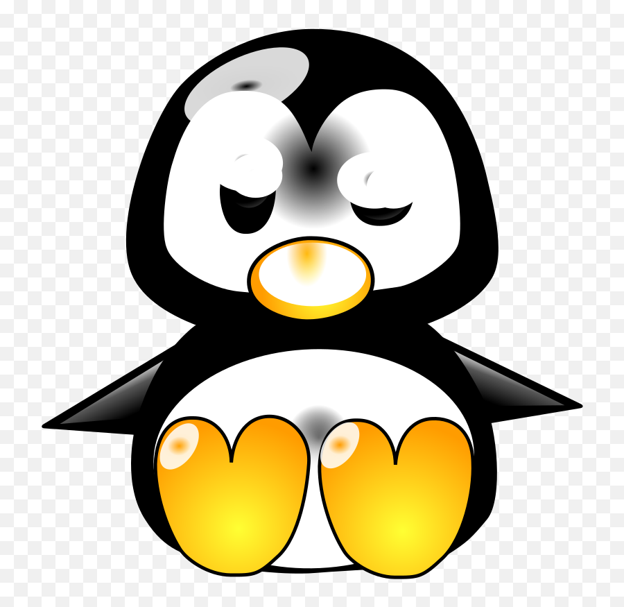 Baby Tux V2 Svg Clipart Emoji,Baby Zebra Clipart