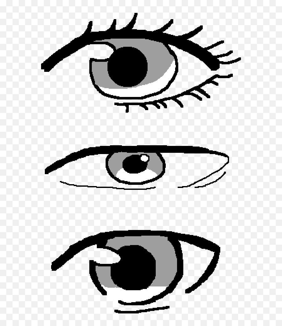 Pixilart - Anime Eyes By Sxftlewis Dot Emoji,Anime Eyes Png