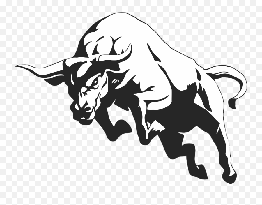 Charging Bull Drawing Clip Art - Bull Png Download 1004 Emoji,Charge Clipart