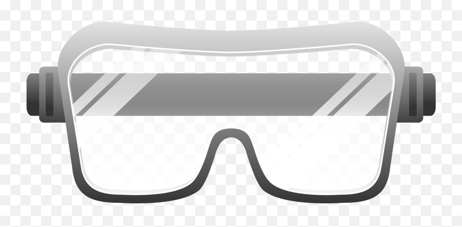 Safety Goggles - Grayscale Clipart Free Download Clipart Transparent Background Transparent Safety Goggles Cartoon Emoji,Safe Clipart