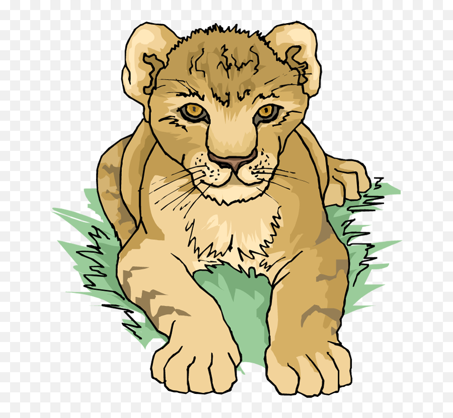 Free Lion Cub Clipart - Lion Cub Clipart Emoji,Cubs Clipart