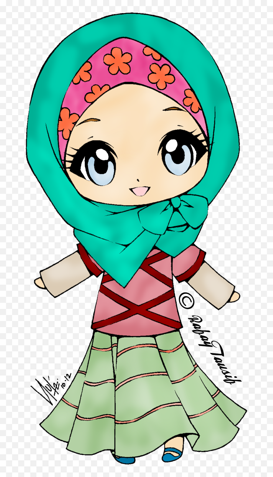 Download Anime Clipart Lady Free Collection - Muslim Girl Muslim Girl Clipart Emoji,Anime Clipart