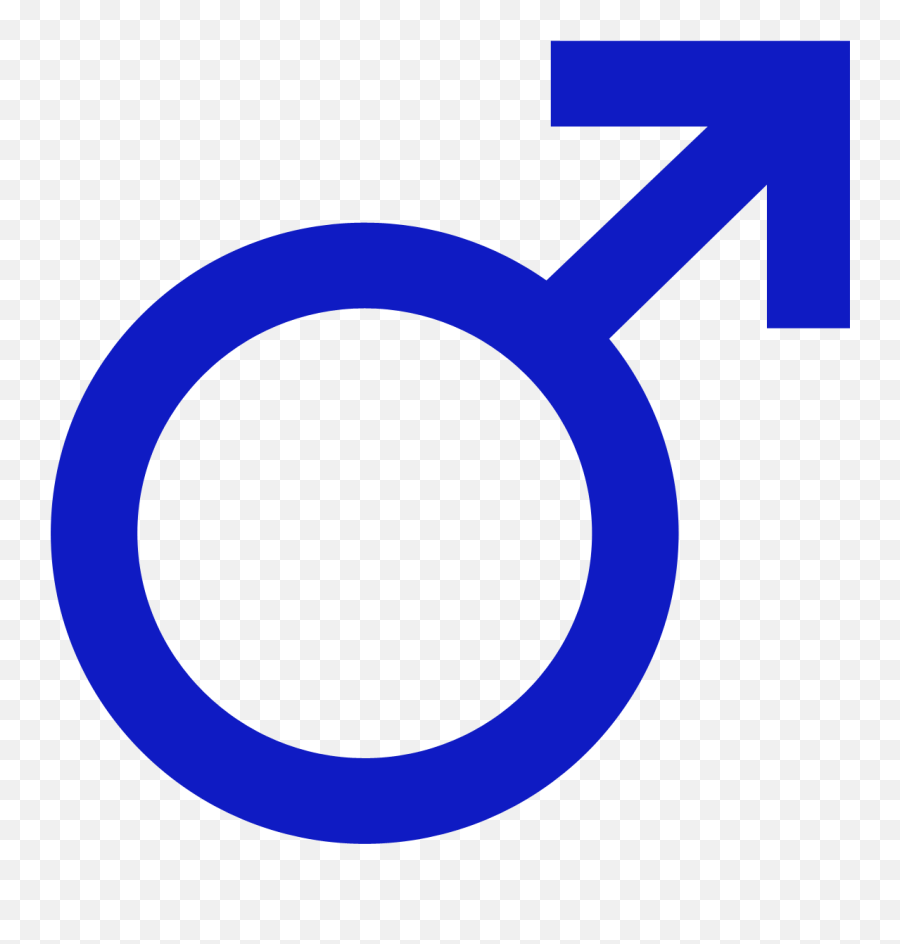 Male - Blue Male Symbol Transparent Emoji,Male Symbol Png