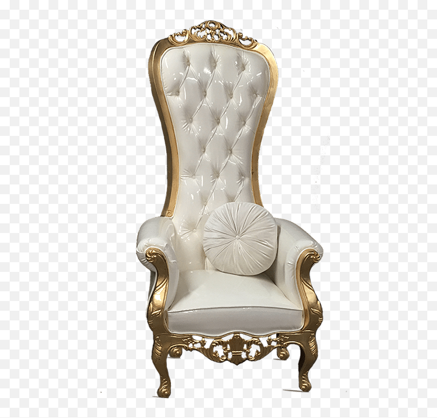 Luxurious White Leather Throne Transparent Png - Stickpng Baby Shower Chairs Png Emoji,Throne Clipart