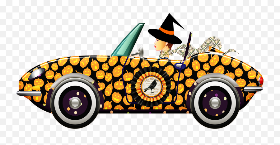 Illustration Clipart - Full Size Clipart 5759726 Pinclipart Halloween Car Cartoon No Background Emoji,Vintage Truck Clipart