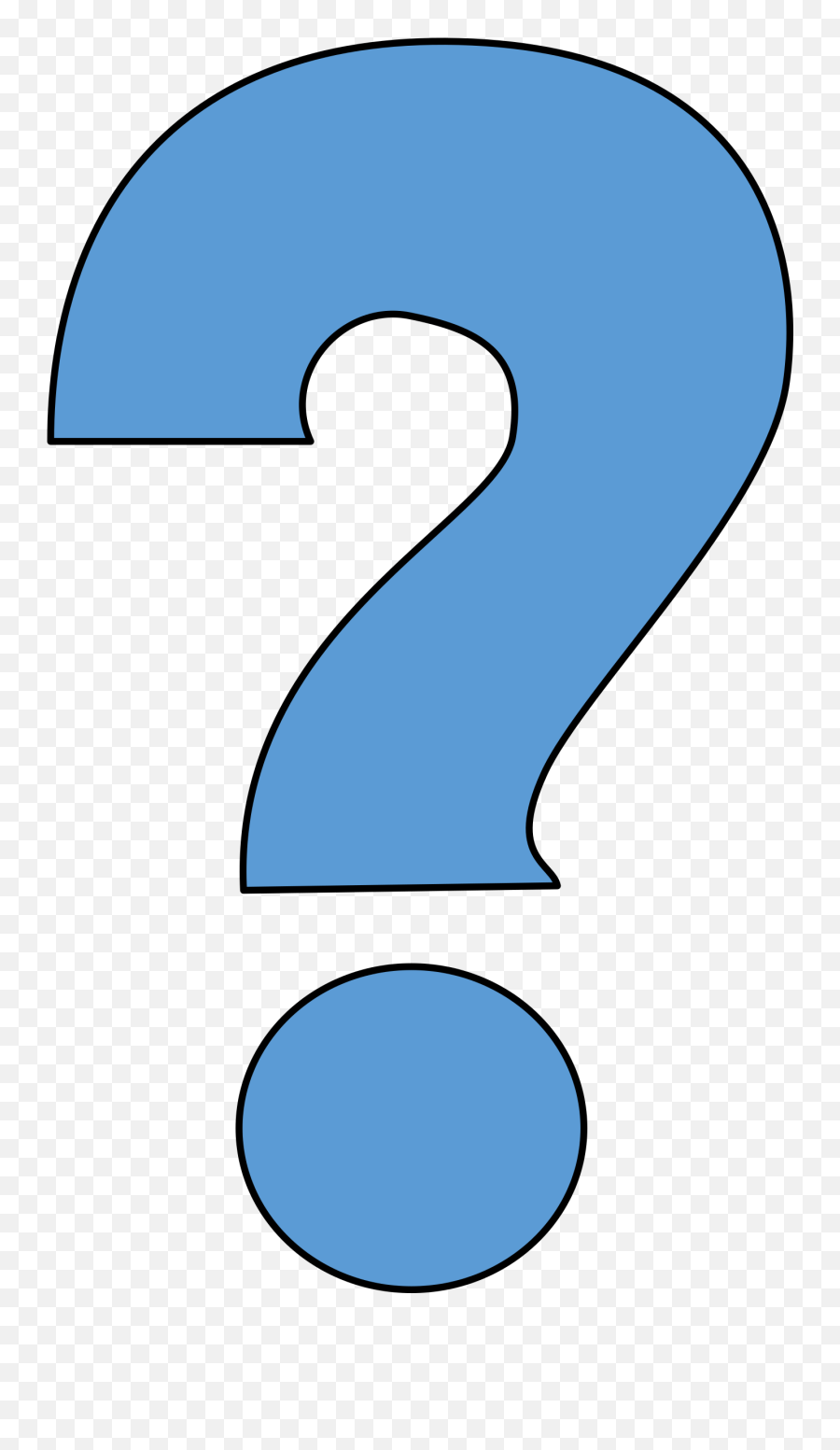 Question Mark Clipart Bubble Letter - Question Mark Blue Clipart Big Question Mark Emoji,Question Mark Clipart Png