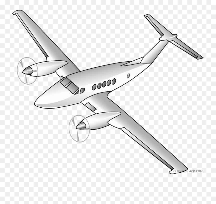 Air Plane Clip Art Black And White - Aeroplane Clipart Emoji,Airplane Clipart Black And White
