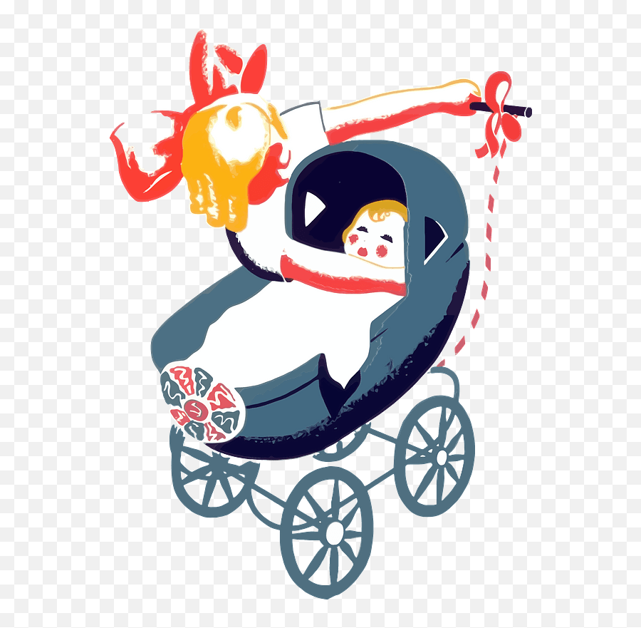 Vintage Baby Carriage Stroller Clipart Emoji,Baby Carriage Clipart