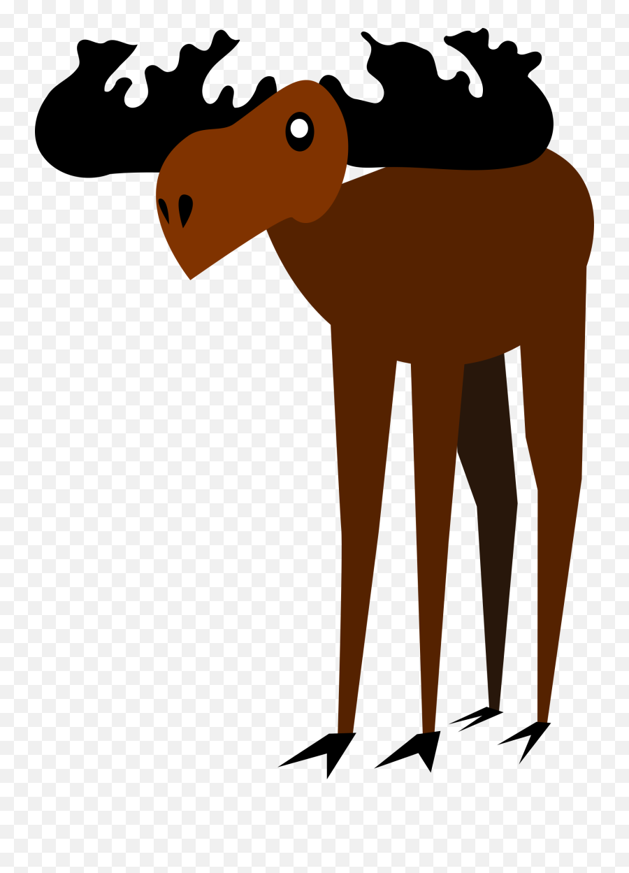 Moose U2013 Free Svg Clipart - Deer Emoji,Moose Clipart