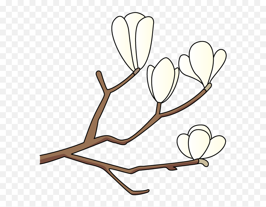 Magnolia Clipart Emoji,Magnolia Clipart