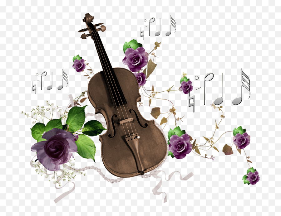 Download Guitar Roses Painted Purple Emoji,Instrument Clipart