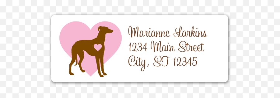 Double Hearts Address Labels Rectangle Emoji,Double Heart Png