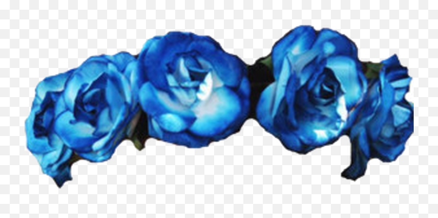 Blue Flower Crown Png Picture - Transparent Background Blue Flower Crown Emoji,Flower Crown Transparent