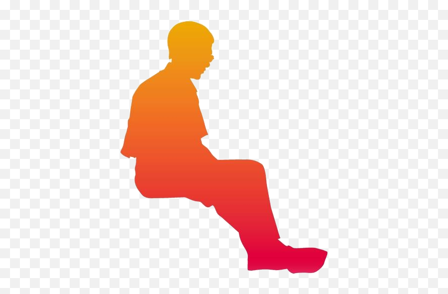 Transparent Depressed Man Sitting Silhouette Clip Art Emoji,Person Sitting Silhouette Png