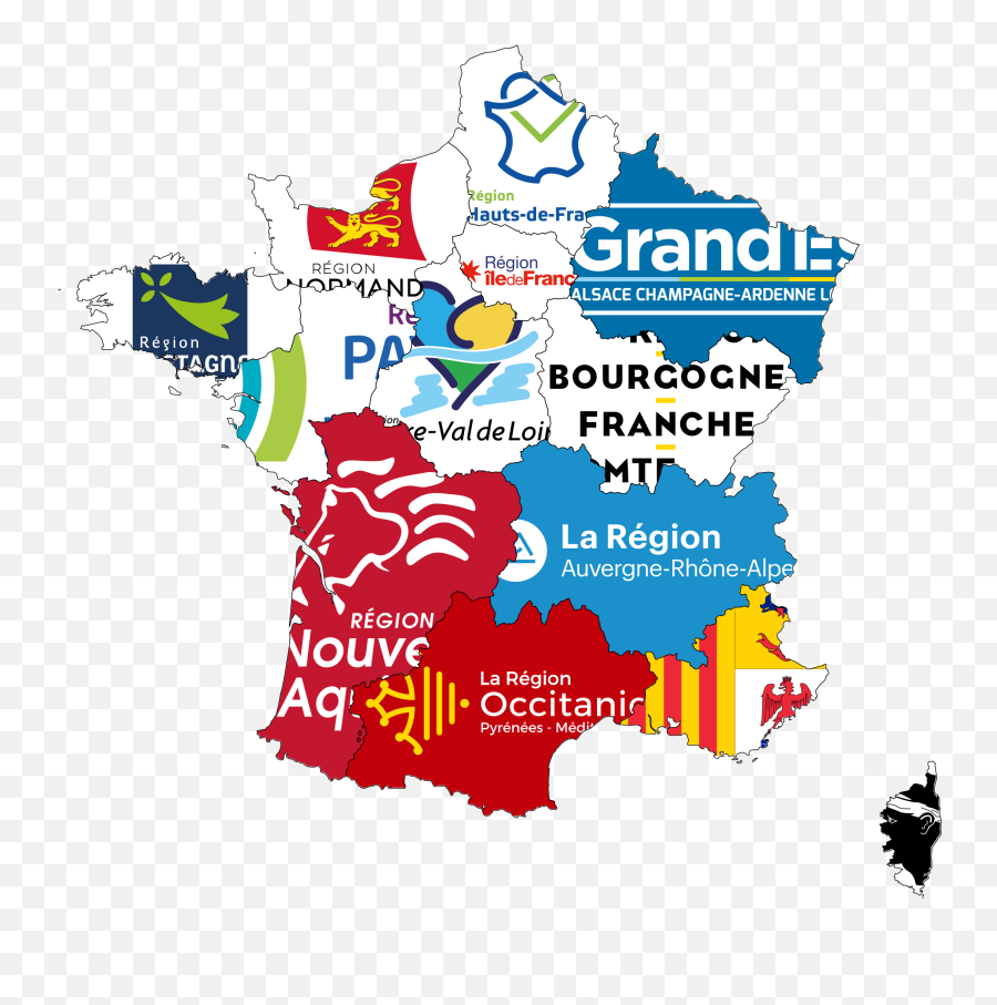 Fileflag Map Of French Regions Logo Flagssvg - Wikimedia Emoji,Logo Flags