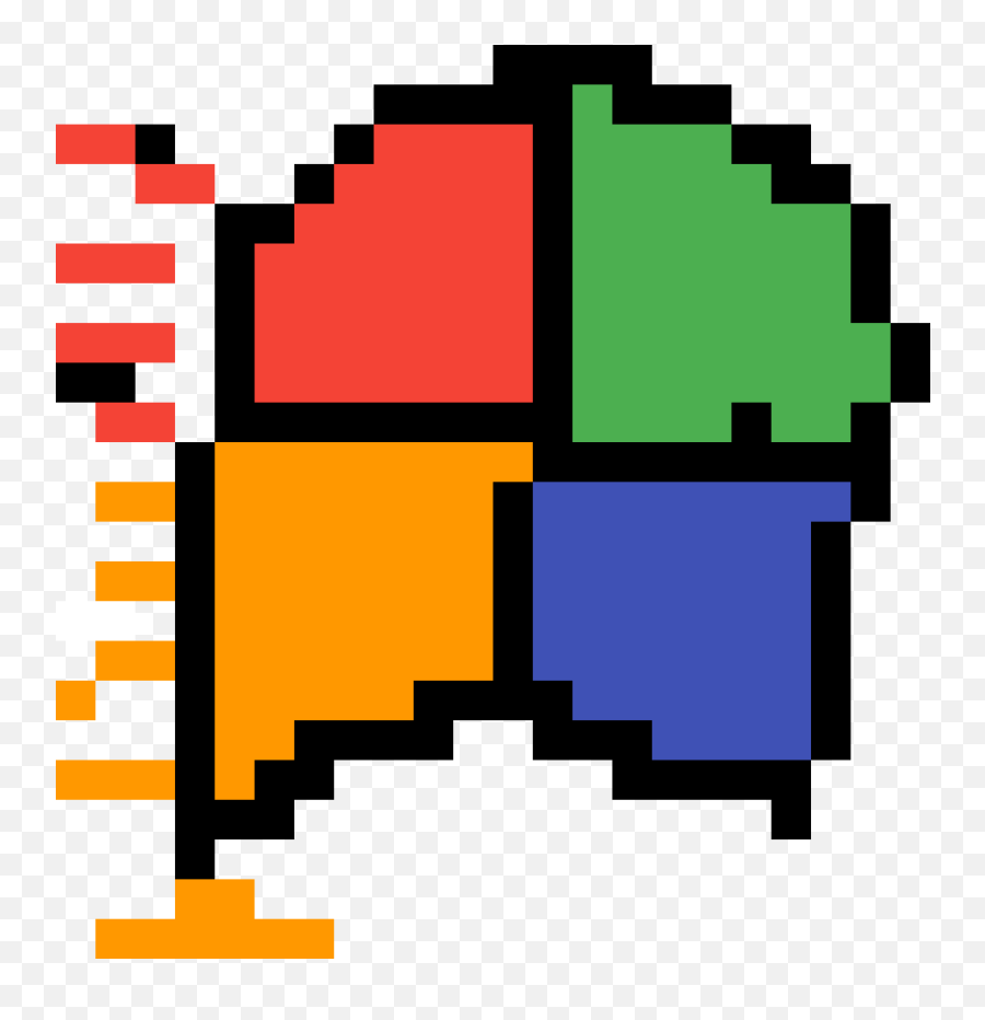 Pixilart - 8 Bit Rip Png Emoji,Windows 95 Logo