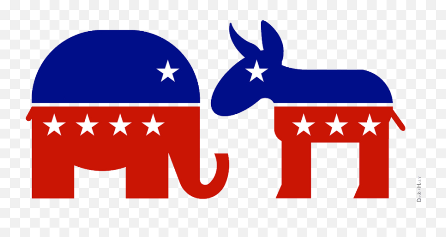 Democracy Clipart Republican Elephant Democracy Republican - Democrat And Republican Clipart Emoji,Republican Elephant Logo
