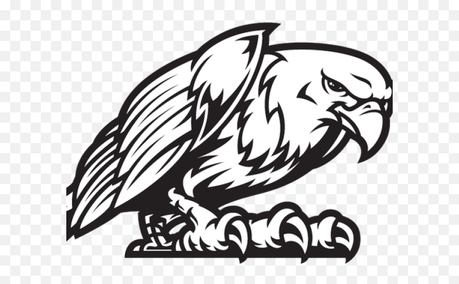 Black Eagle Clipart Eagle Mascot - Eagle Mascot Png Automotive Decal Emoji,Eagle Clipart Black And White