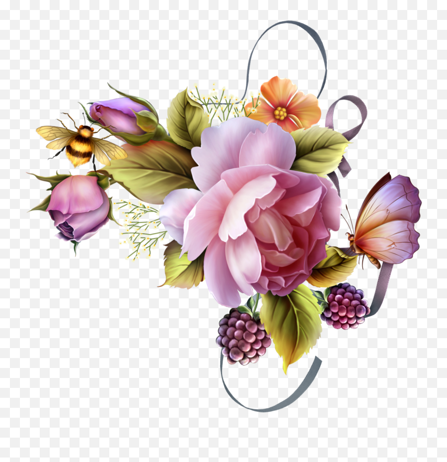 English Roses Photo Corners Borders And Frames English - Transparent Purple Flower Frame Png Emoji,Purple Flower Clipart