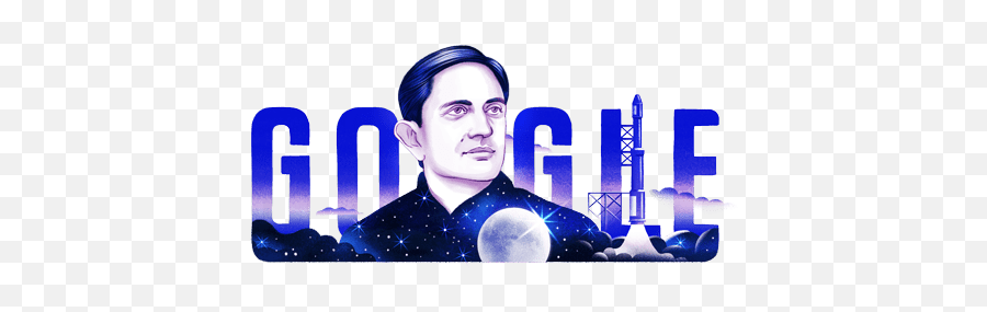 Doodle For Google 2019 - Us Winner Vikram Sarabhai 101th Birthday Emoji,Transparent Background Google Logo
