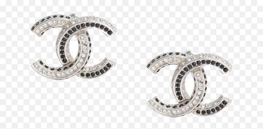 Earings Piercings Silver Women Jewelry - Solid Emoji,Chanel Cc Logo Earring