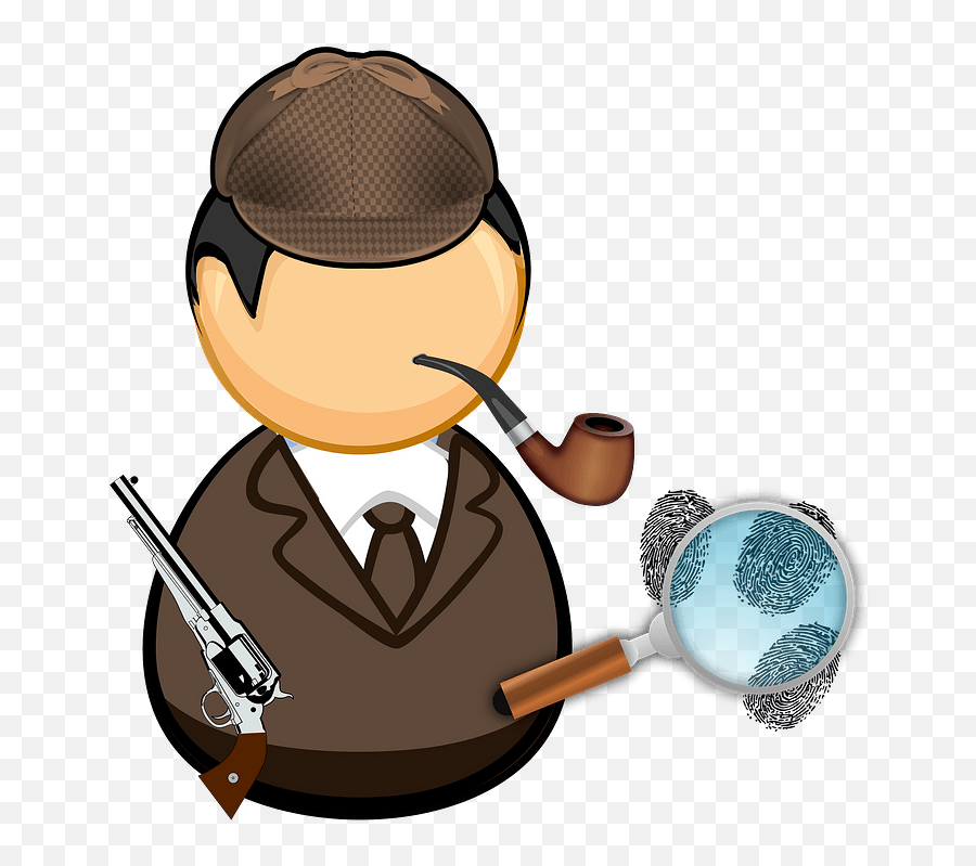 Human Behavior Communication Finger Png - Sherlock Holmes Comic Figuren Emoji,Investigator Clipart
