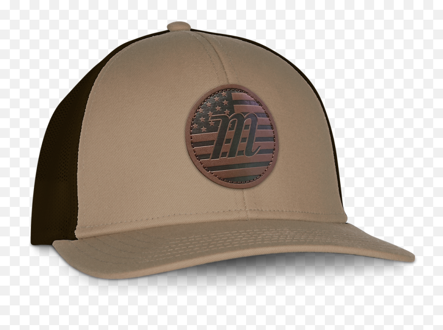 Marucci Usa Logo Leather Patch Trucker Hat - For Baseball Emoji,Usa Logo