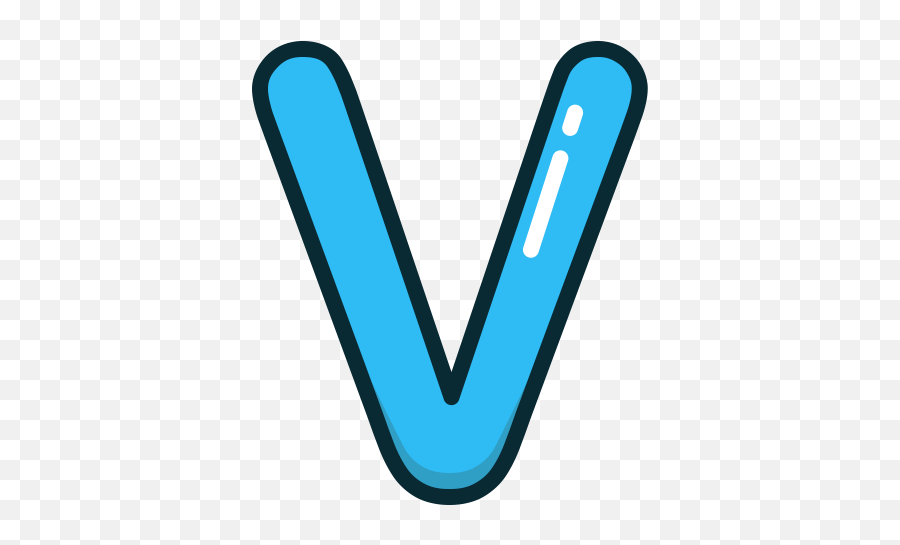 Browser Vd - Blue Letter V Icon Emoji,V Png