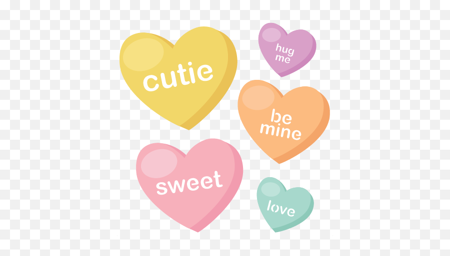 Background Candy Png Transparent - Valentines Day Candy Hearts Transparent Background Emoji,Candy Png