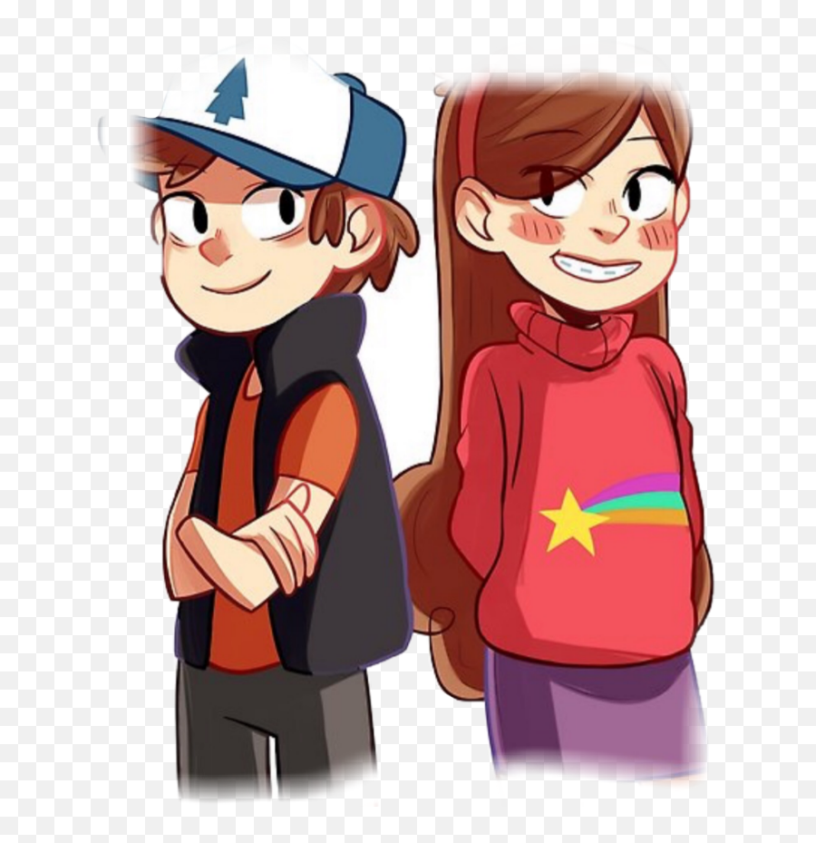 Siblings - Gravity Falls Dipper Y Mabel Transparent Emoji,Gravity Falls Transparent