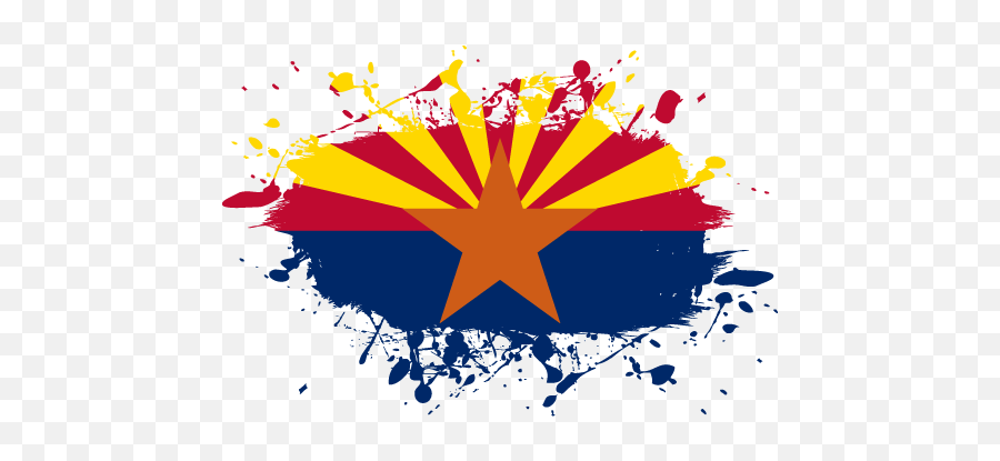 Vector Country Flag Of Arizona - Ink Splat Vector World Flags Emoji,U S Flag Clipart