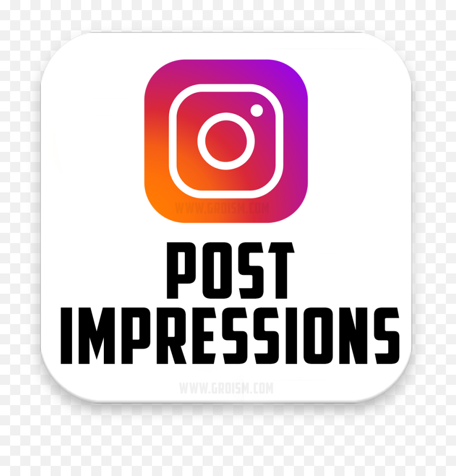 Instagram Post Impressions Groism Emoji,Instagram Post Png