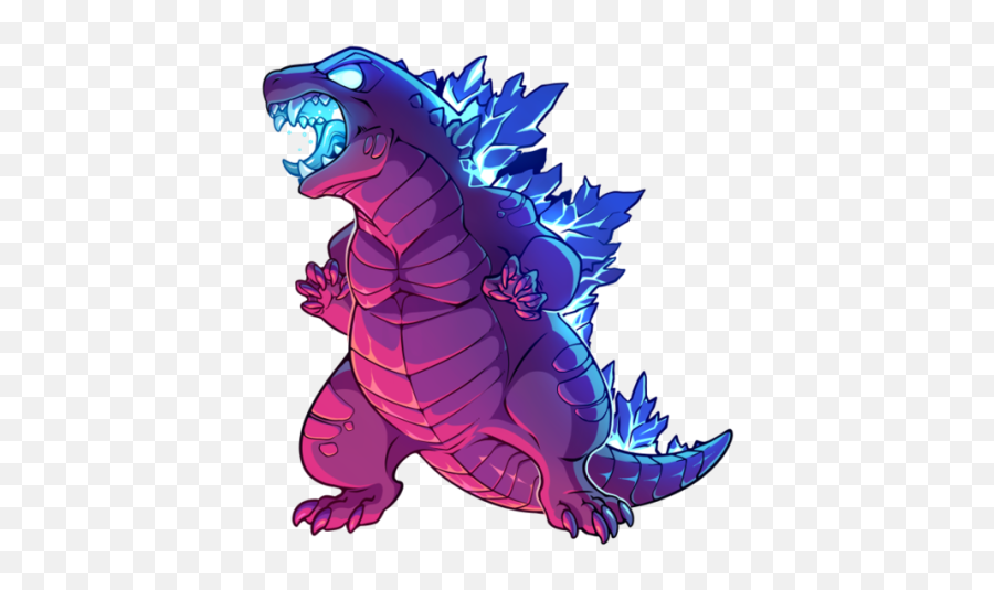 Godzilla Kaiju - Godzilla Cartoon Png Emoji,Godzilla Png