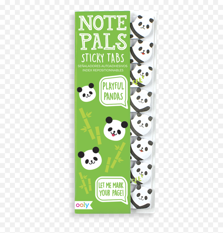 Note Pals Sticky Notes - Playful Pandas Note Pals Sticky Tabs Emoji,Sticky Note Png
