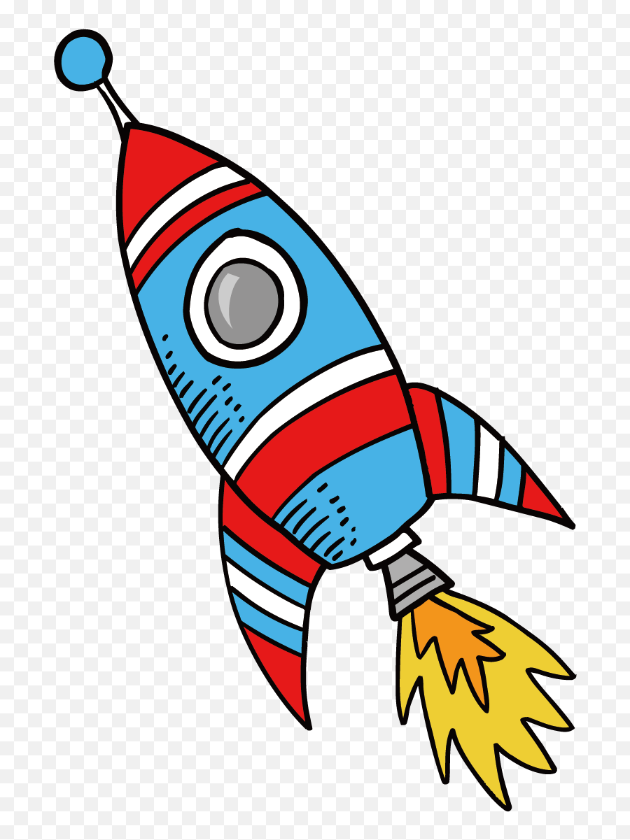 Rocket Drawing Clip Art - Cartoon Rocket 1566x1297 Png Emoji,Cartoon Rocket Png