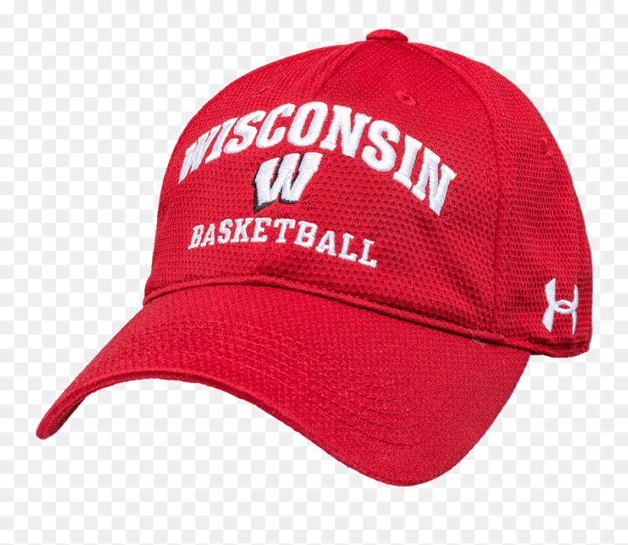 Under Armour Wisconsin Basketball Adjustable Hat Red - Red For Baseball Emoji,Under Armour Logo