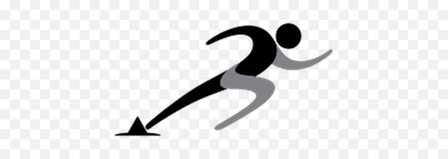 Track And Field Symbols Of Sportsmen - Transparent Track And Field Symbol Png Emoji,Track Clipart