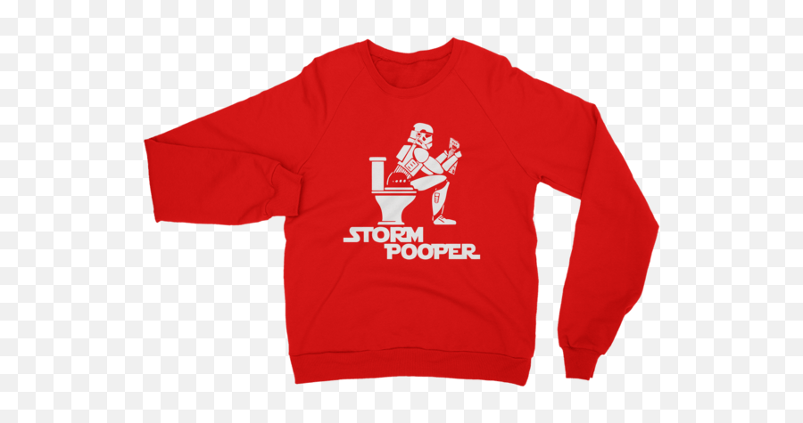 Storm Pooper Star Wars Unisex Sweatshirt - Shirterrific Emoji,Star Wars Red Logo