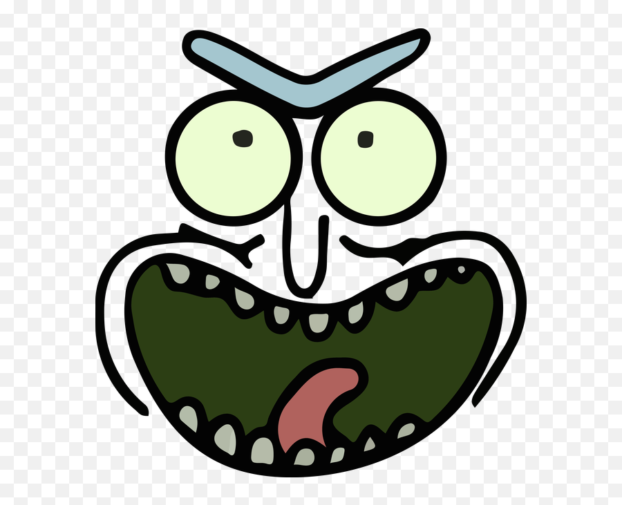 Hd Pickle Rick Face Transparent Png - Pickle Rick And Morty Png Emoji,Pickle Rick Png