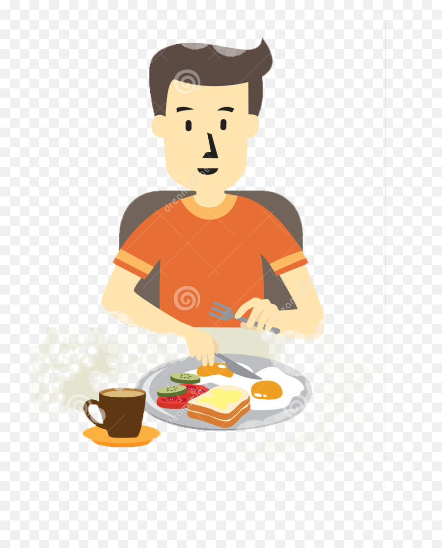 Breakfast Clipart Png - Eating Breakfast Png Emoji,Breakfast Clipart