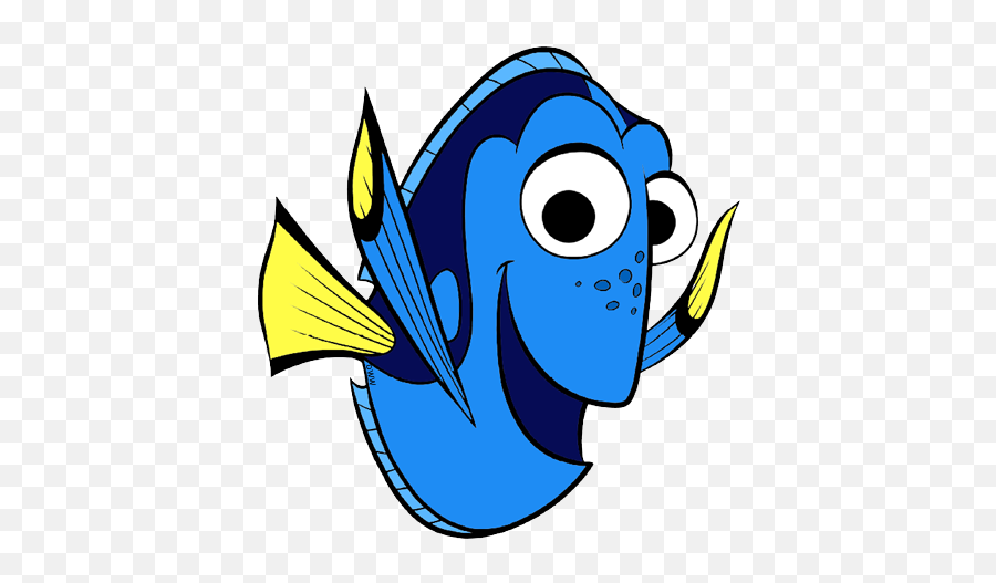 Cartoon Fish Cartoon Clip Art - Dory Clipart Emoji,Nemo Clipart