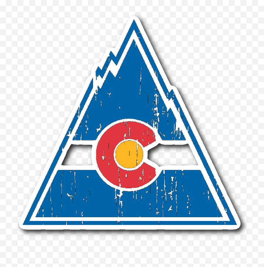 Retro Colorado Rockies Inspired Sticker - Colorado Rockies Hockey Logo Emoji,New Jersey Devils Logo