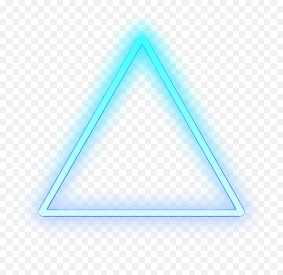Triangle Glow Light Effect Png Image Png Mart - Neon Triangle Transparent Emoji,White Glow Png