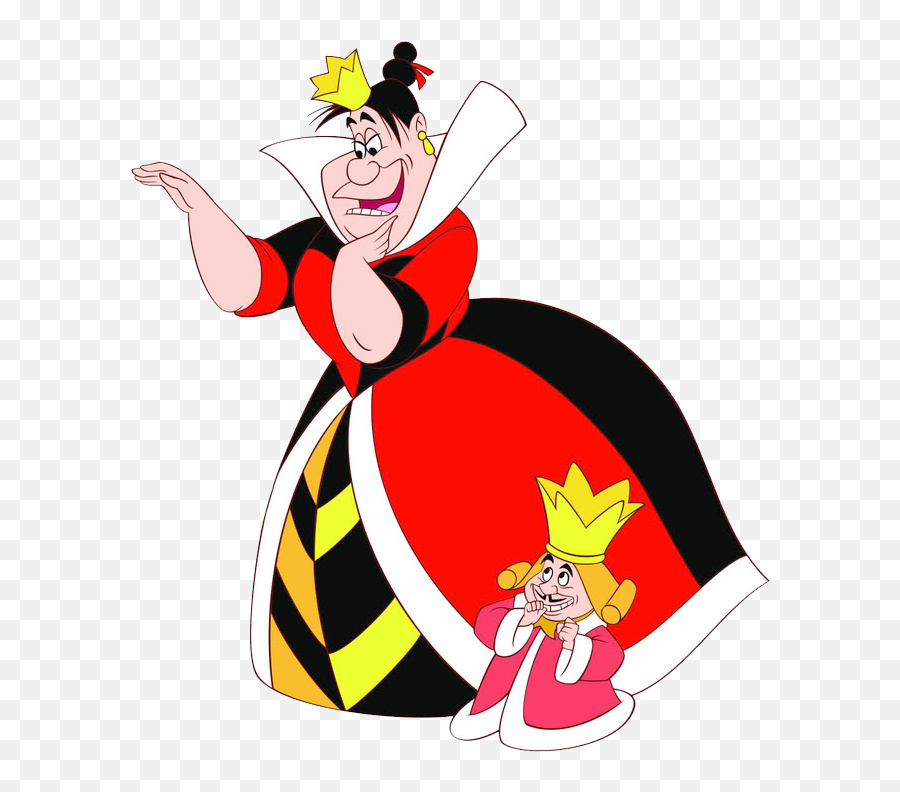 Queen U0026 King Of Hearts Clipart Alice In Wonderland - Alice In Wonderland The King And Queen Emoji,Hearts Clipart